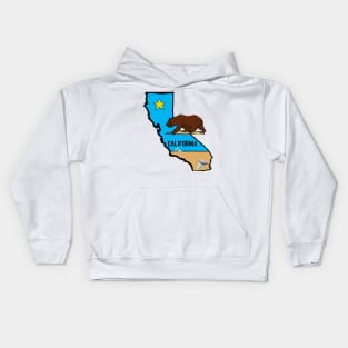 California State Bear Beach Kids Hoodie